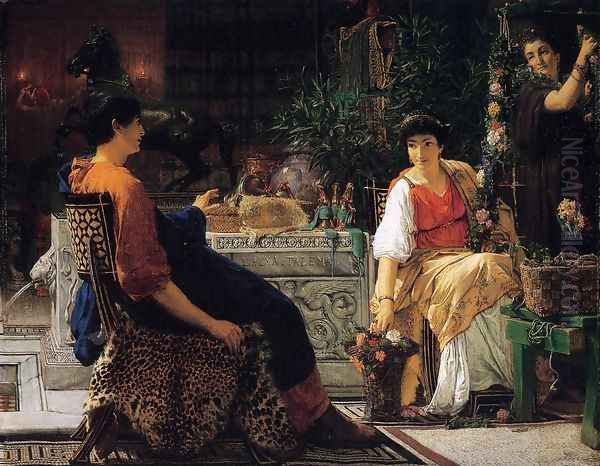 Preparations for the Festivities Oil Painting by Sir Lawrence Alma-Tadema