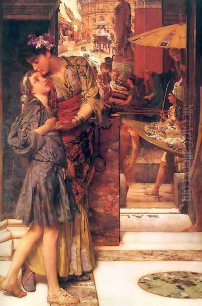 The Parting Kiss Oil Painting by Sir Lawrence Alma-Tadema