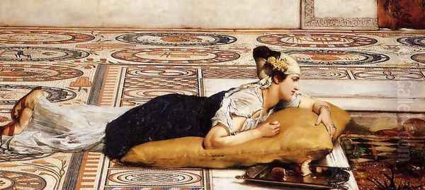 Water Pets Oil Painting by Sir Lawrence Alma-Tadema