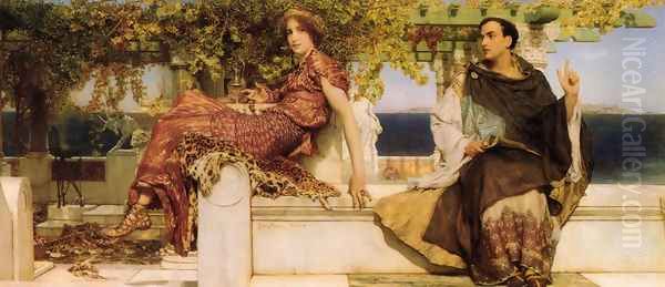 The Conversion Of Paula By Saint Jerome Oil Painting by Sir Lawrence Alma-Tadema