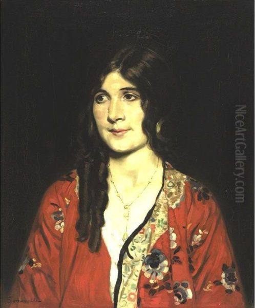 Portrait Of A Young Woman by Howard Somerville