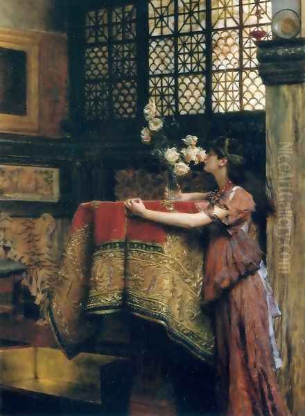 In My Studio Oil Painting by Sir Lawrence Alma-Tadema