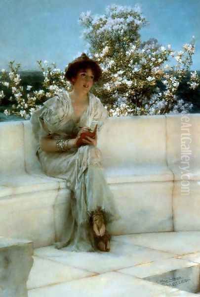 The Years At The Spring All Right With The World 1902 Oil Painting by Sir Lawrence Alma-Tadema