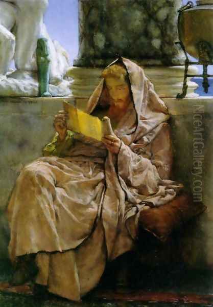 Prose Oil Painting by Sir Lawrence Alma-Tadema