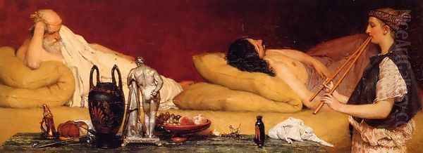 The Siesta Oil Painting by Sir Lawrence Alma-Tadema