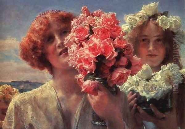 Summer Offering Oil Painting by Sir Lawrence Alma-Tadema