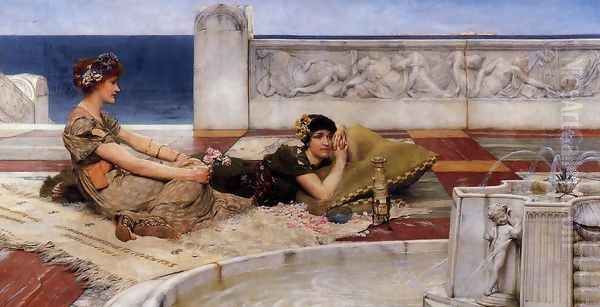 Loves Votaries Oil Painting by Sir Lawrence Alma-Tadema