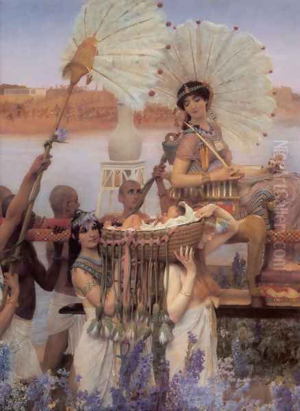 The Finding of Moses [detail] Oil Painting by Sir Lawrence Alma-Tadema