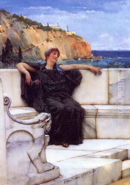 Resting Oil Painting by Sir Lawrence Alma-Tadema