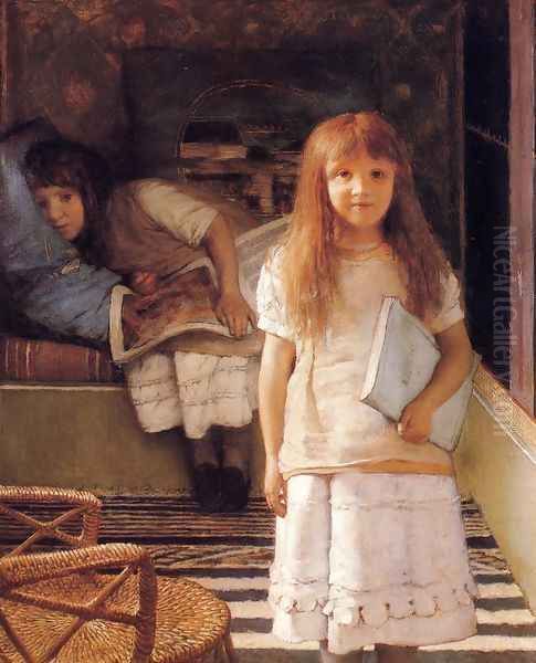 This is our Corner (or Laurense and Anna Alma-Tadema) Oil Painting by Sir Lawrence Alma-Tadema