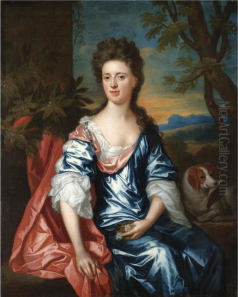 Portrait Of A Lady Oil Painting by William Sonmans