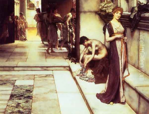 The Apodyterium Oil Painting by Sir Lawrence Alma-Tadema