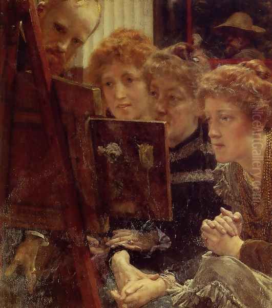 The Family Group Oil Painting by Sir Lawrence Alma-Tadema