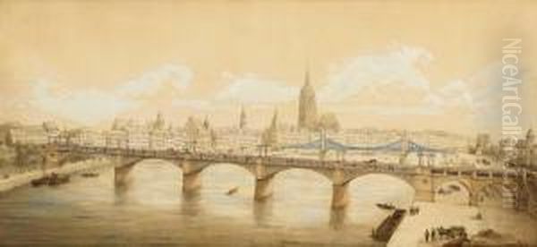 Ansicht Von Frankfurt Mit Dem Kaiserdom Oil Painting by Eduard Sonntag