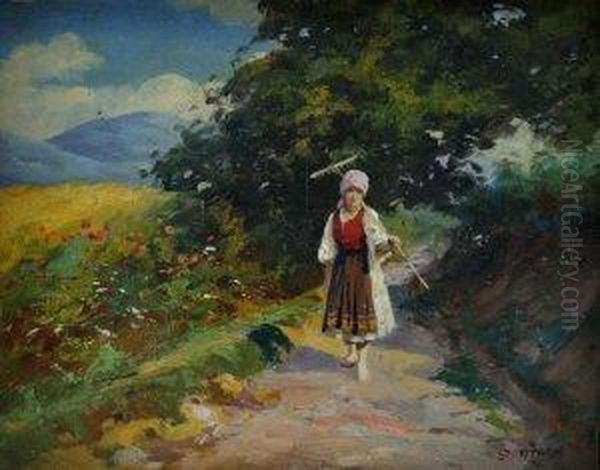 Hrabacka Oil Painting by Sontagh Geza