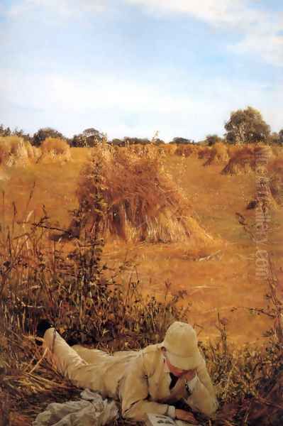 Ninety-Four Degrees in the Shade Oil Painting by Sir Lawrence Alma-Tadema