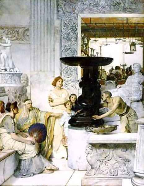 The Sculpture Gallery Oil Painting by Sir Lawrence Alma-Tadema