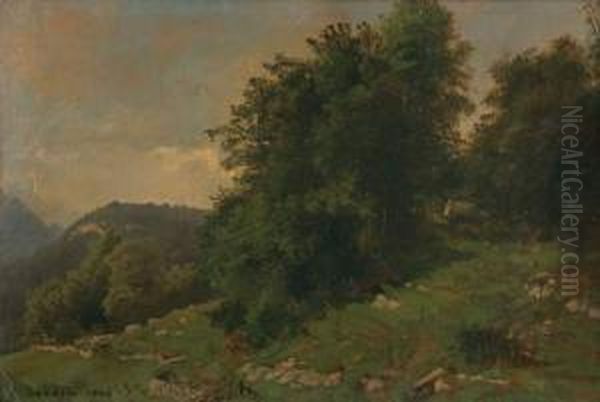 Seelisberg Oil Painting by Eugene Etienne Sordet