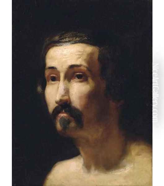 Portrait of a gentleman, bust-length 2 Oil Painting by Sir Lawrence Alma-Tadema