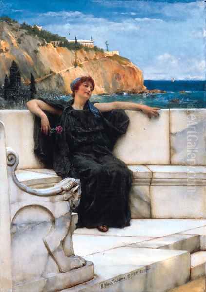 Farniente Oil Painting by Sir Lawrence Alma-Tadema