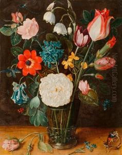 Floral Still Life In A Rummer. Oil Painting by Isaak Soreau