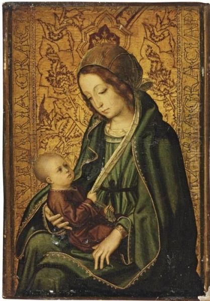 The Virgin And Child Oil Painting by Juan Soreda