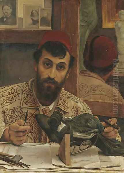 Portrait of Professor Giovanni Battista Amendola Oil Painting by Sir Lawrence Alma-Tadema