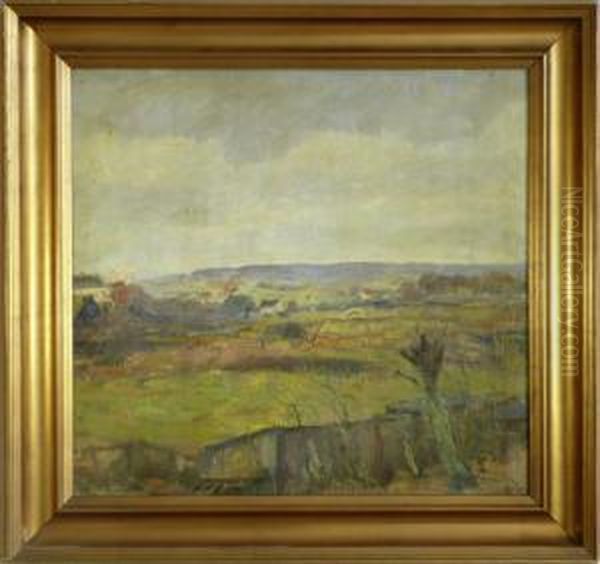 Herbstlichesdorf Oil Painting by C. Sorensen