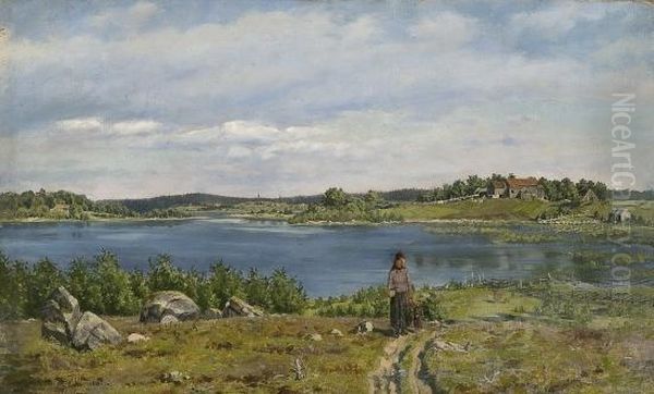 From Vandsjo Oil Painting by Jorgen Sorensen