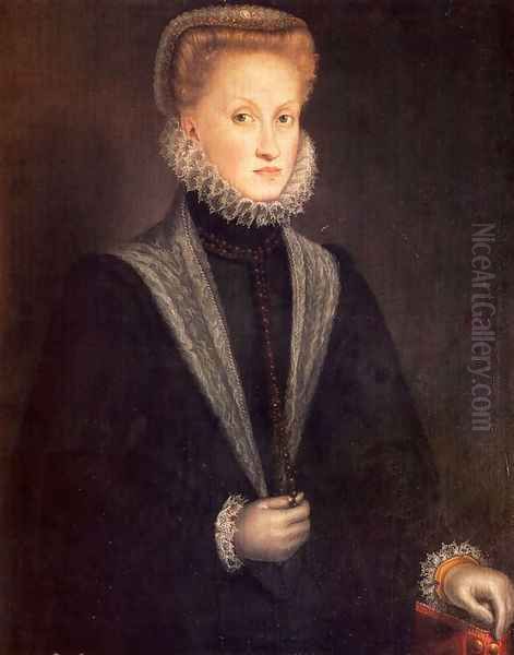 Anne Of Austria, Queen Of Spain Oil Painting by Sofonisba Anguissola