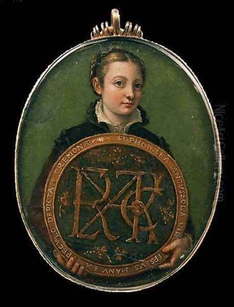 Self-Portrait 1556 Oil Painting by Sofonisba Anguissola