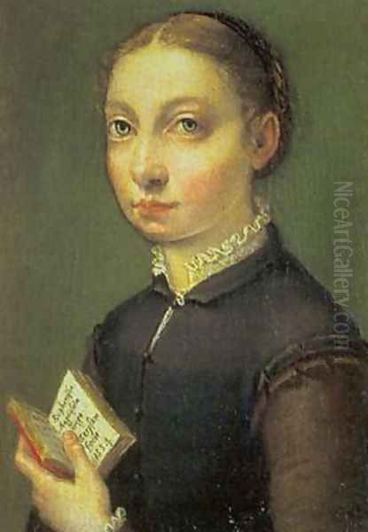 Self-Portrait 1554 Oil Painting by Sofonisba Anguissola