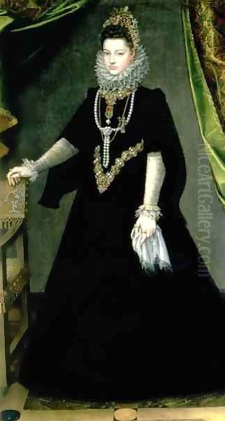 Infanta Isabella Clara Eugenia Oil Painting by Sofonisba Anguissola