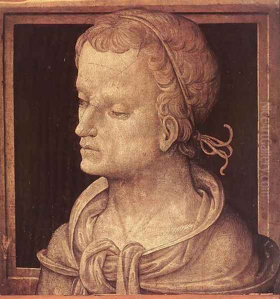 Heroic Head c. 1496 Oil Painting by Amico Aspertini