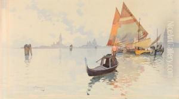 La Laguna Di Venezia Oil Painting by Gian Luciano Sormani