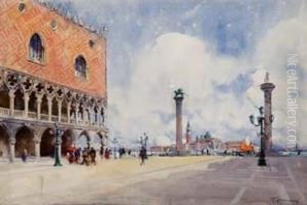 Palazzo Ducale Oil Painting by Gian Luciano Sormani