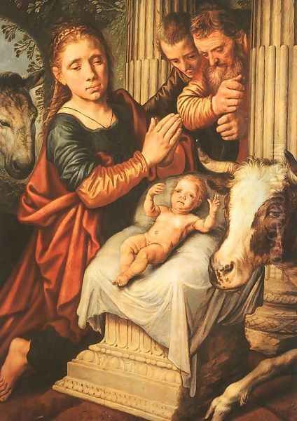 The Adoration of the Shepherds Oil Painting by Pieter Aertsen