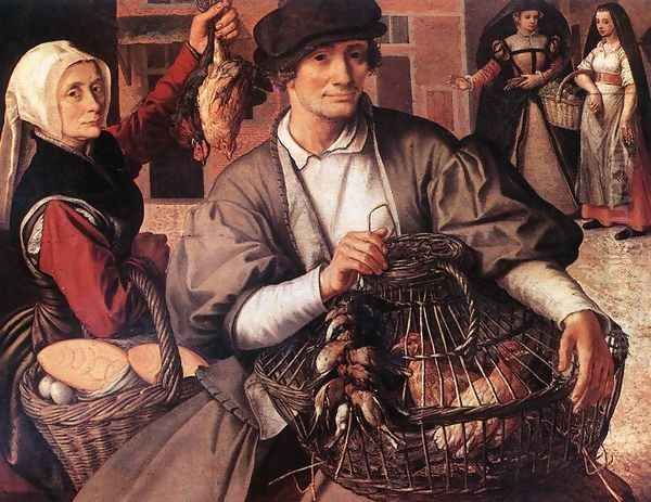 Market Scene III Oil Painting by Pieter Aertsen