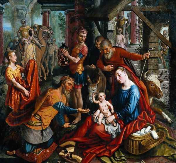 The Adoration of the Magi Oil Painting by Pieter Aertsen