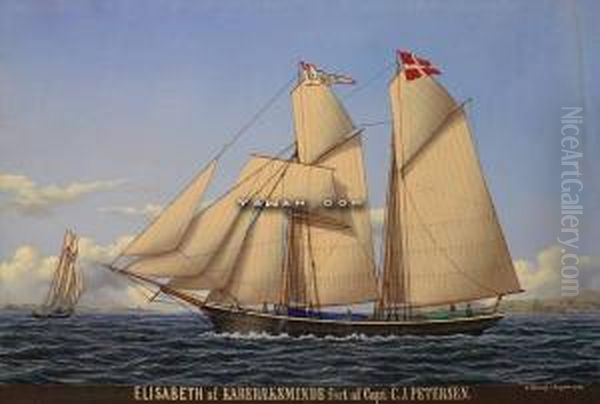 Elisabeth Af Karebaeksminde Fort Af Captein Petersen Oil Painting by Frederik Sorvig