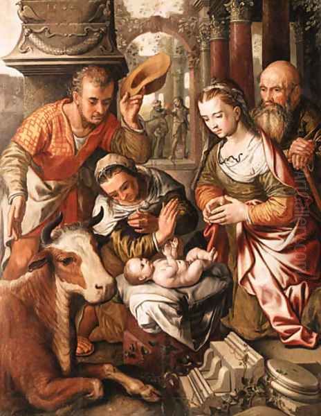 The Nativity Oil Painting by Pieter Aertsen