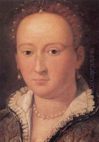 Portrait Of A Woman Oil Painting by Alessandro Allori