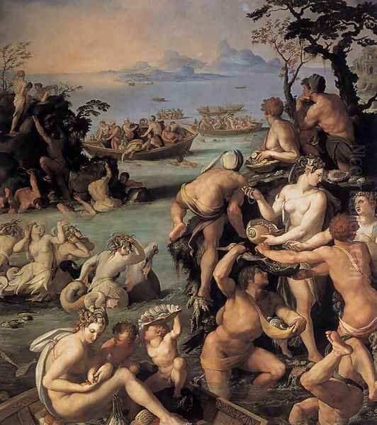 Pearl Fishers 1570 Oil Painting by Alessandro Allori