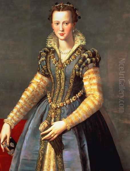 Marie de Medici Oil Painting by Alessandro Allori