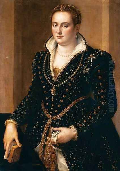 Portrait of a Noble Woman Oil Painting by Alessandro Allori