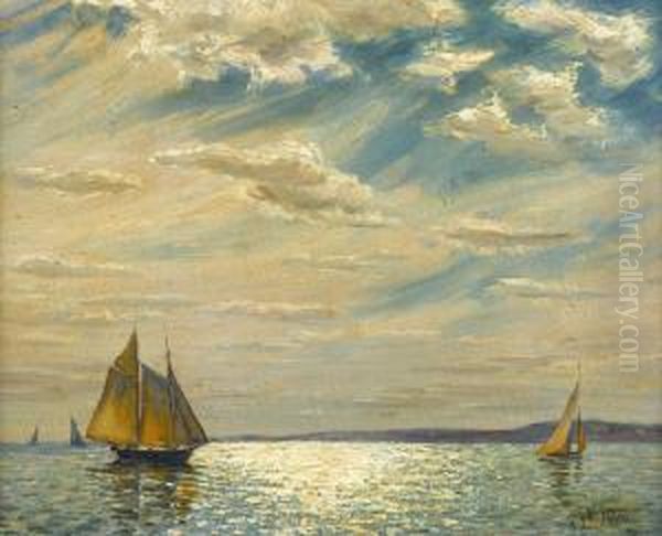 The Outer Harbor-gloucester Oil Painting by George William Sotter