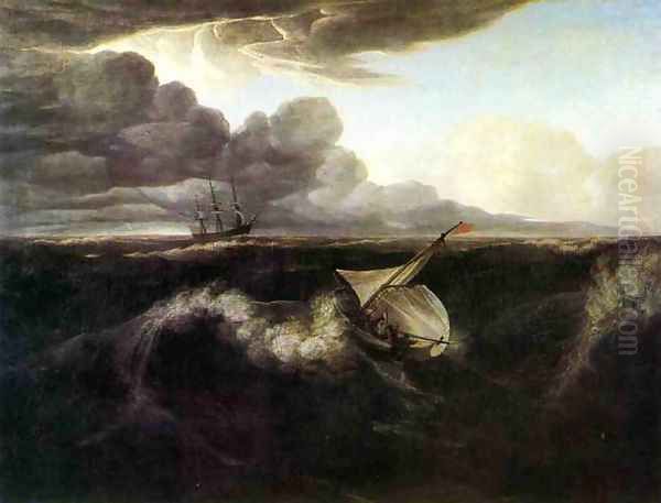 Storm Rising at Sea, 1804 Oil Painting by Washington Allston