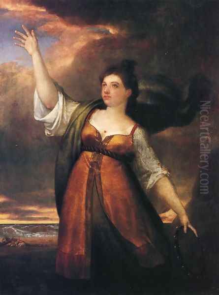 Miriam the Prophetess Oil Painting by Washington Allston