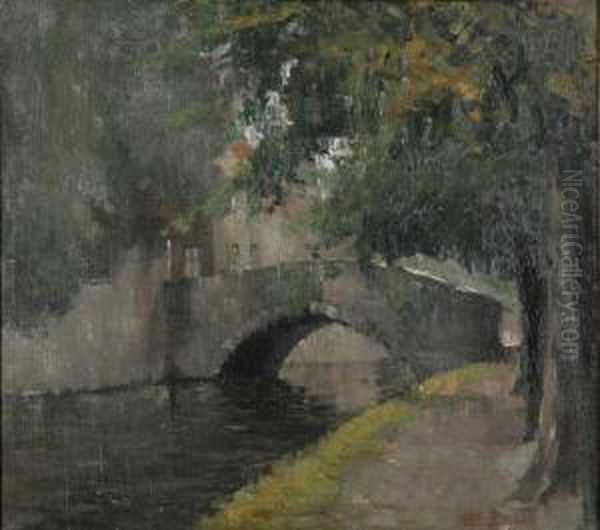 Brugse Rei Oil Painting by Octaaf Soudan