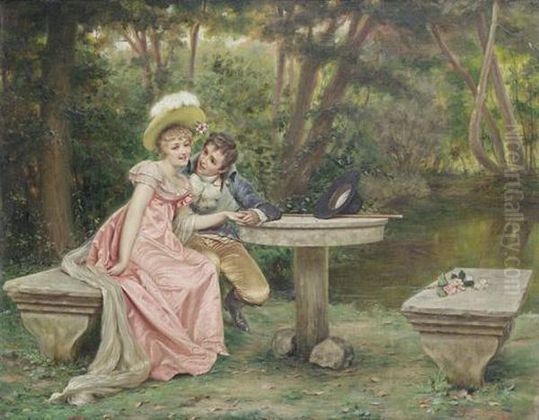 The Lovers' Tryst Oil Painting by Frederic Soulacroix